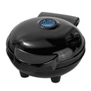 WaffleWhirl - Kompaktes rundes Waffeleisen mit Kontrollleuchte