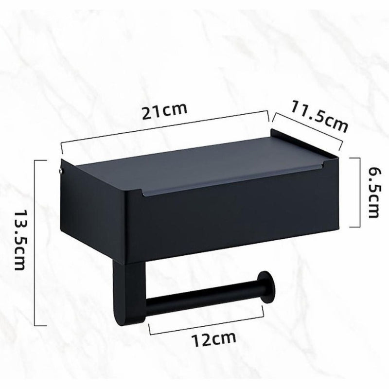 ShelfMate - Toilettenpapierhalter mit Ablagefläche und Tablett für die Organisation im Badezimmer