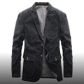 Nolan - Langärmelig Reverskragen Denim Jacke