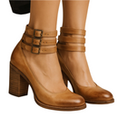 Amara - Vintage-inspirierte Hohe Absätze mit sicherem Knöchelriemen für einen bequemen Sitz