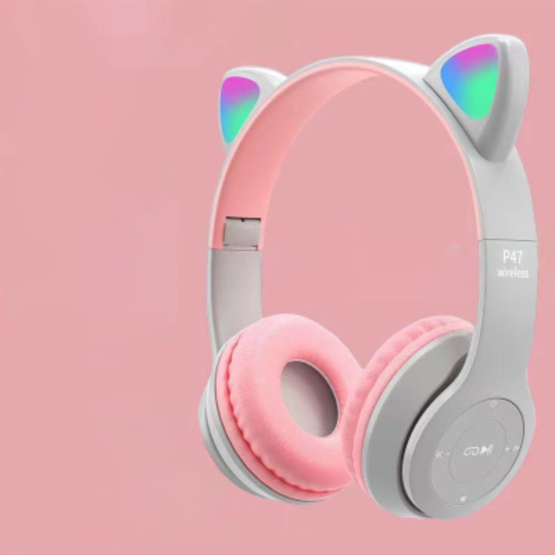 KittyAudio – Kabelloses Bluetooth Headset mit LED Katzenohren und Mikrofonsteuerung
