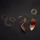 Zeynep – Stylische Hoher Absatz Sandaletten mit Fesselriemchen und spitzer Zehenpartie