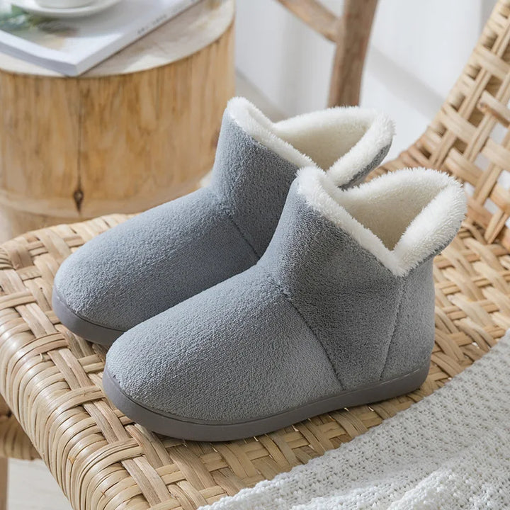 Olivia - Warme Rutschfest Pelz Gefüttert Flache Stiefel