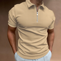 Claus - Lässiges schmal geschnittenes Poloshirt mit Reißverschlusskragen