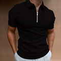 Claus - Lässiges schmal geschnittenes Poloshirt mit Reißverschlusskragen