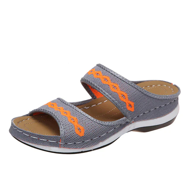 Mila - Orthopädisch Niedriger Absatz Unterstützung Bogen Sandalen