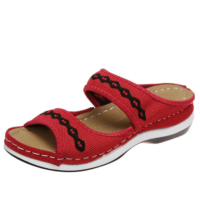 Mila - Orthopädisch Niedriger Absatz Unterstützung Bogen Sandalen