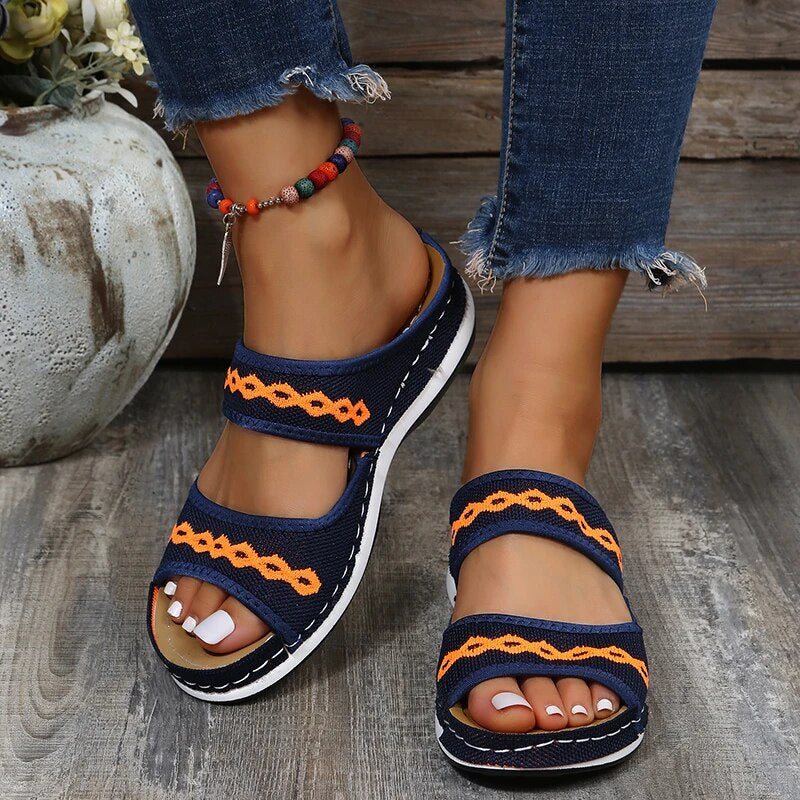 Mila - Orthopädisch Niedriger Absatz Unterstützung Bogen Sandalen