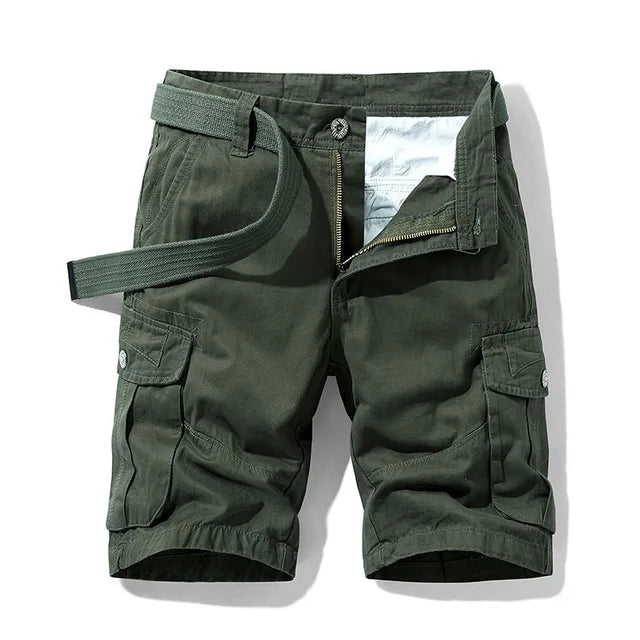 Alaric – Elegante Lockere Passform Cargo Kurze Hosen mit mehreren Taschen