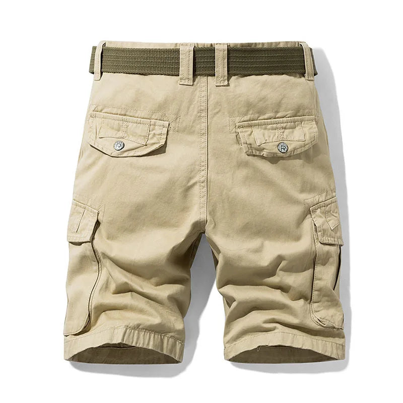 Alaric – Elegante Lockere Passform Cargo Kurze Hosen mit mehreren Taschen