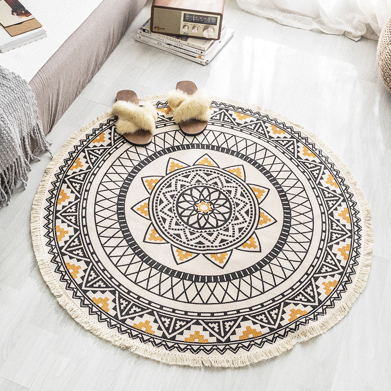 ModiLoom – Runde Antirutschmatten mit auffälligem geometrischem Entwerfen für Schlafzimmer