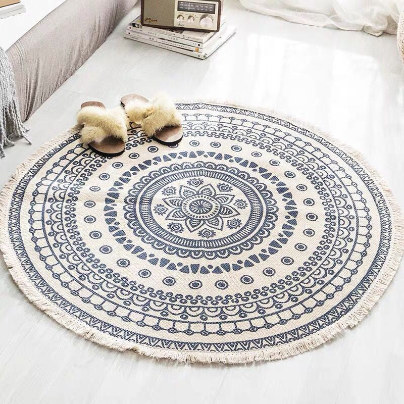 ModiLoom – Runde Antirutschmatten mit auffälligem geometrischem Entwerfen für Schlafzimmer