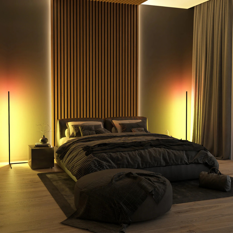 LumiWave - Moderne LED Stehleuchte mit lebhaften Multicolor Effekten