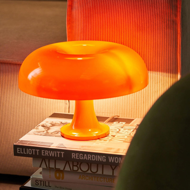 LumeMush - Retro Pilz LED Tischlampe mit sanftem Licht für Schlafzimmer und Wohnzimmer