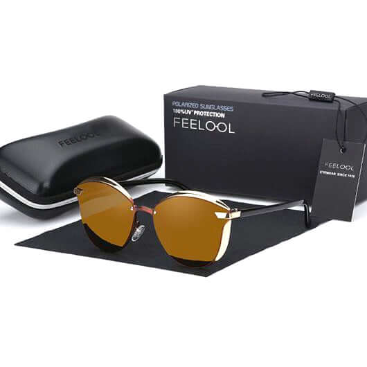 Sophia – Polarisierte Sonnenbrille mit UV Schutz und klassischem Rahmen