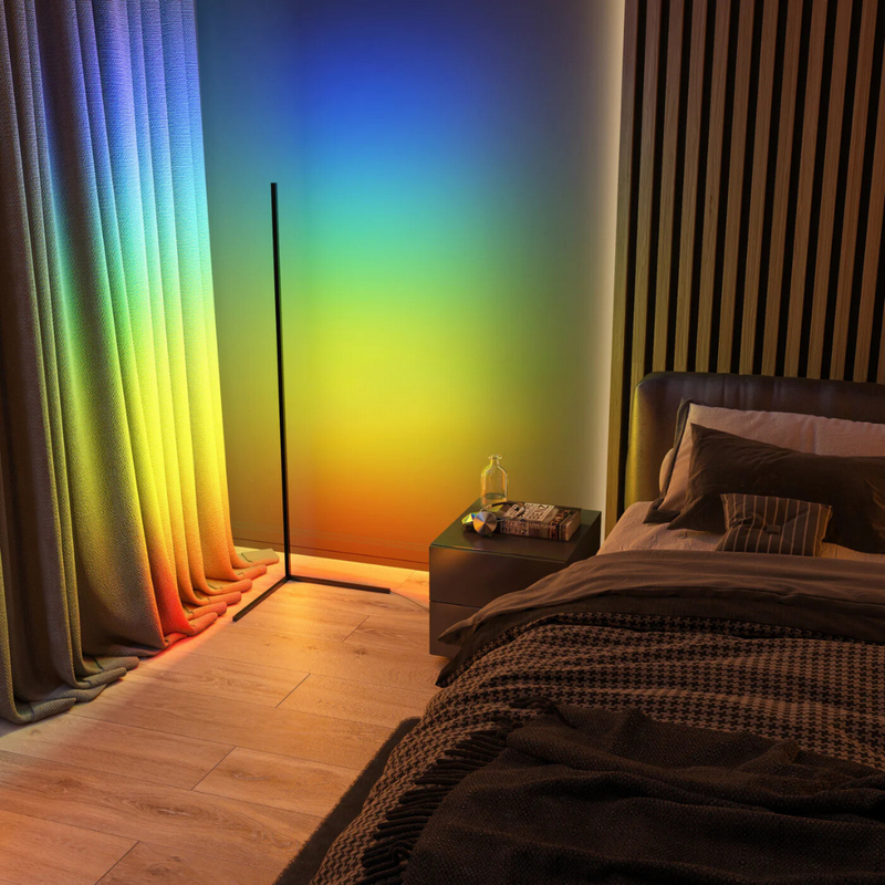 LumiWave - Moderne LED Stehleuchte mit lebhaften Multicolor Effekten