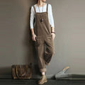 Zeliha – Lässiger ärmelloser Jumpsuit mit verstellbaren Trägern und weiten Hosenbeinen