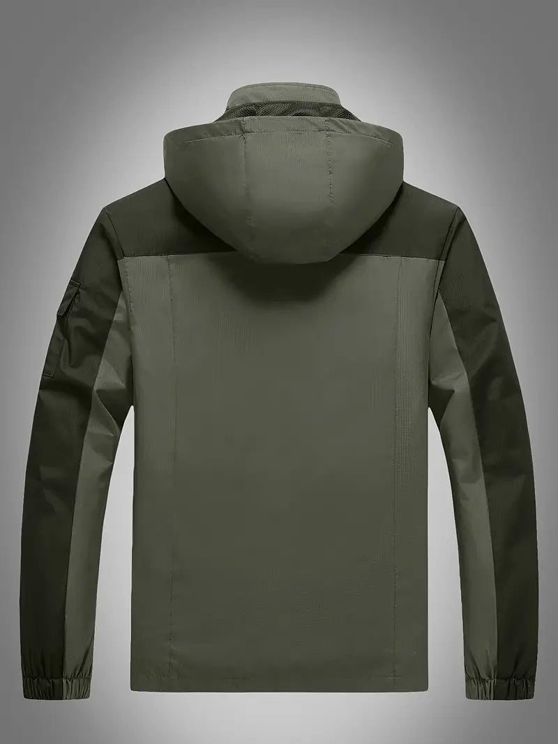 Adam - Langärmelig Wasserdicht Kapuze Jacke Mit Taschen