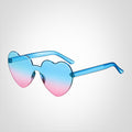 Elina – Herzförmige Sonnenbrille mit Farbverlauf und UV Schutz