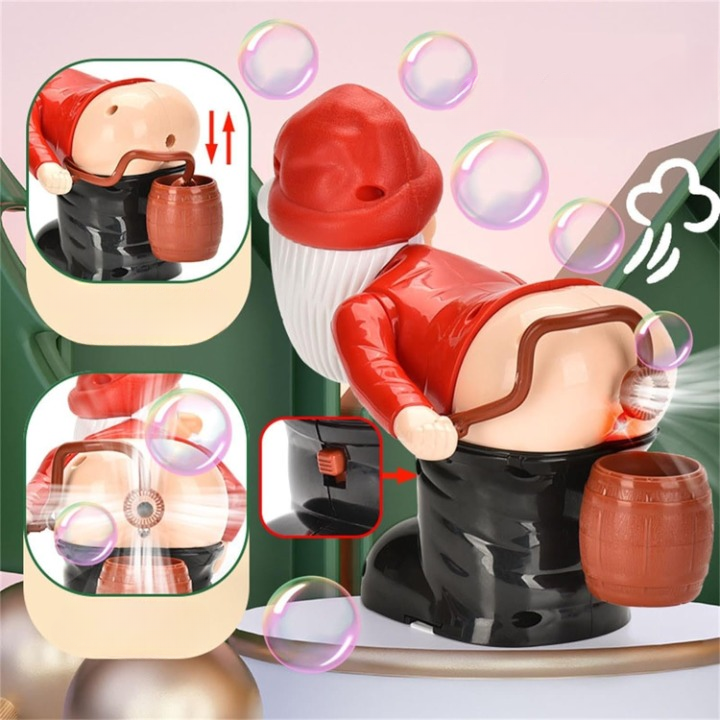 BubbleGiggle - Verspielt Weihnachtsmann Blase Figure für Festlicher Spaß