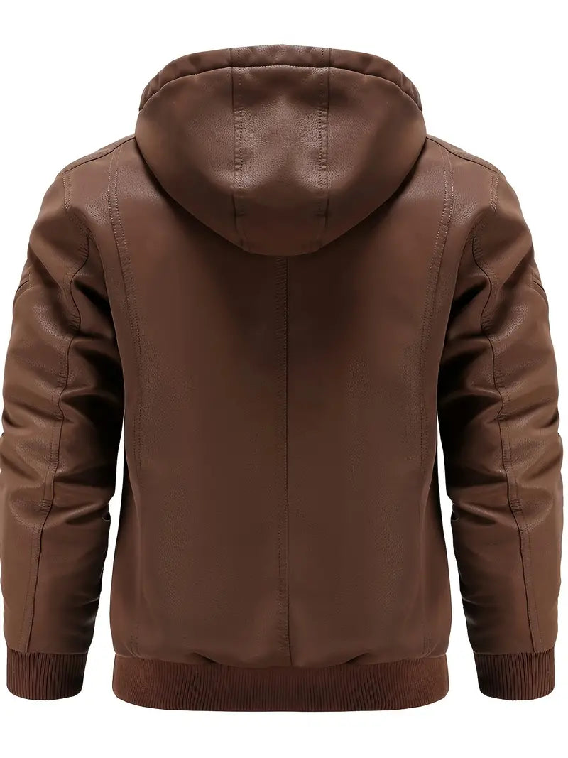 Axel - Langärmelige Reißverschluss Kapuze Jacke Mit Taschen