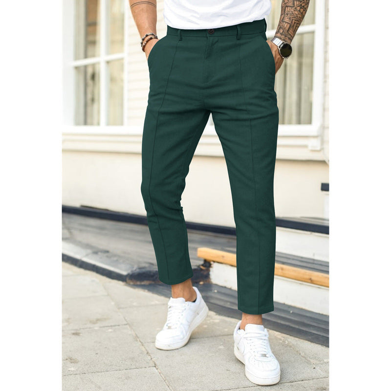 Elias – Lässige Schlanke Passform Hose mit Taschen und bequemem Bund