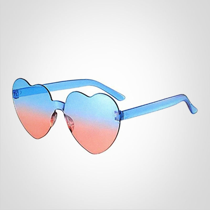 Elina – Herzförmige Sonnenbrille mit Farbverlauf und UV Schutz