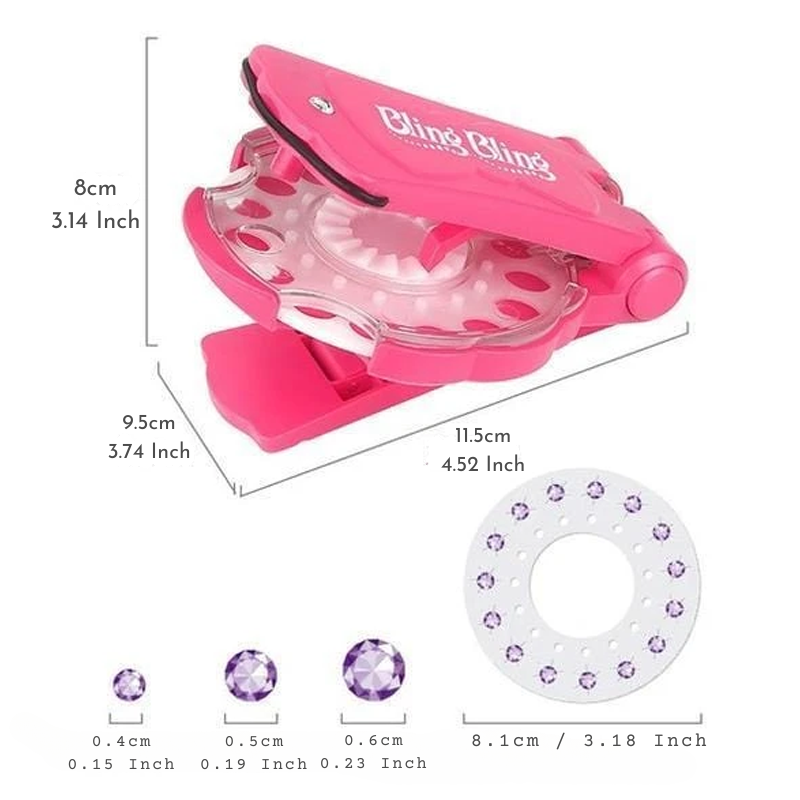 SparkleEase - Tragbarer Edelsteinklammerer für Haare und Zubehör