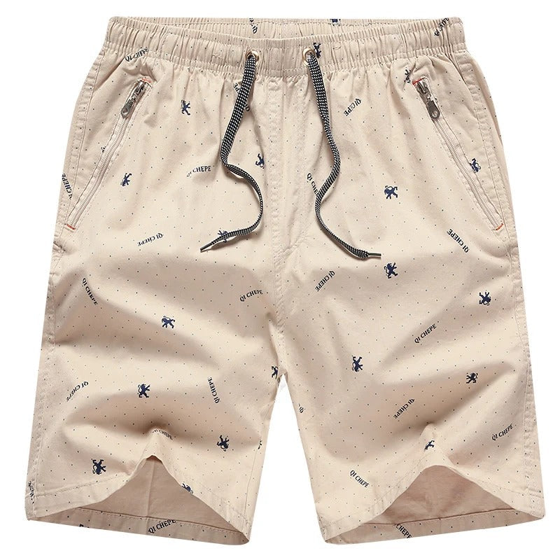 Niklas – Locker sitzende Kurze Hosen mit Kordelzug in der Taille und Reißverschlusstaschen