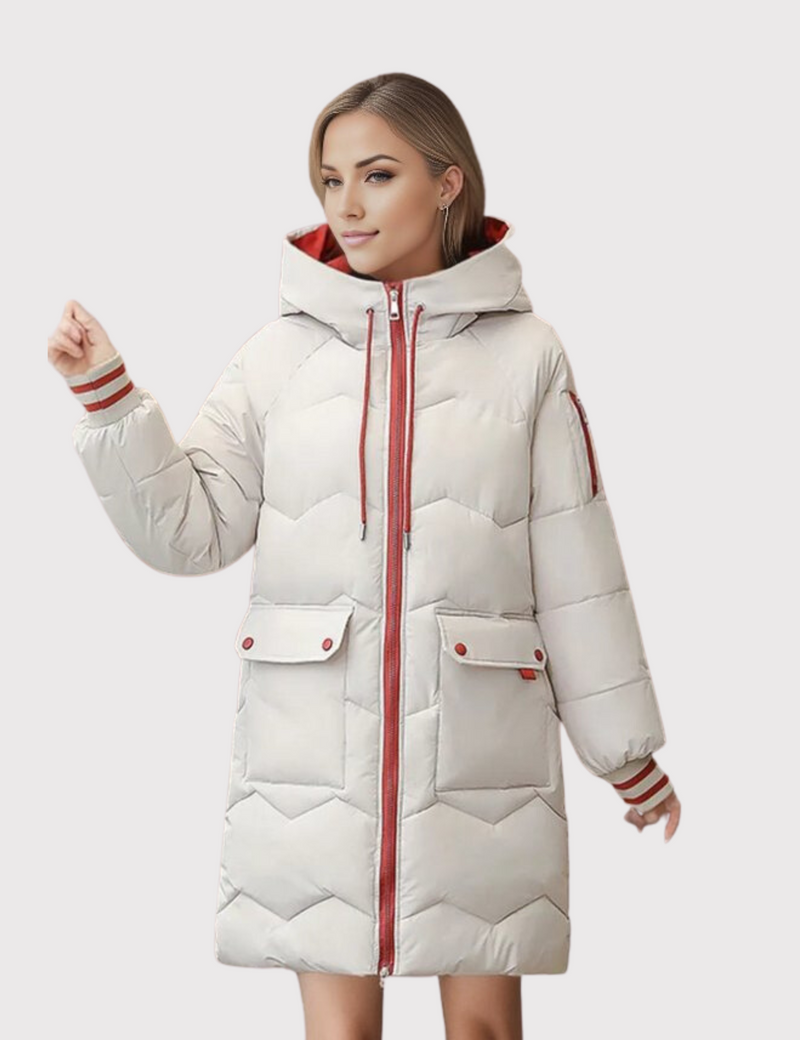 Luisa - Warmer Langärmelig Kapuze Mantel Mit Tiefen Taschen