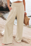 Zophia – Locker geschnittene Hose mit hoher Taille Taschen und weitem Bein