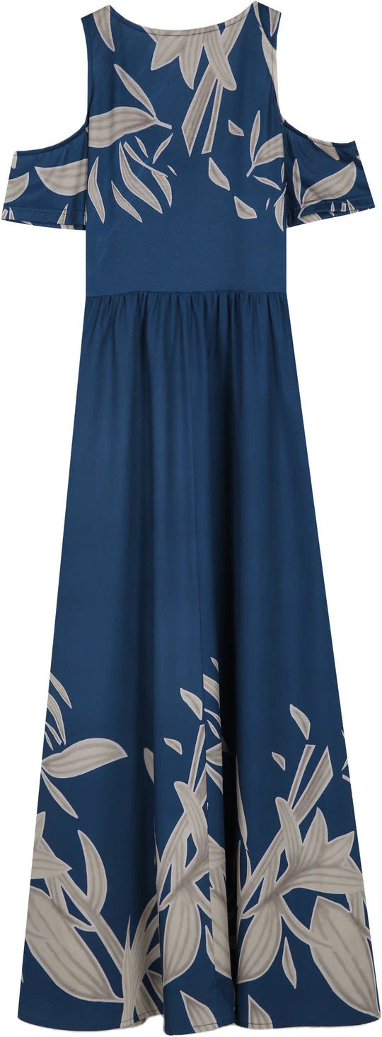 Neve – Klassisches Maxikleid Mit V Ausschnitt