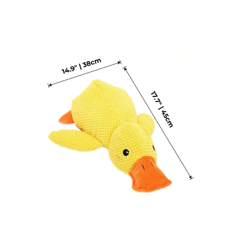 QuackJoy – Quietschendes Hundespielzeug in Entenform für interaktiven Spaß
