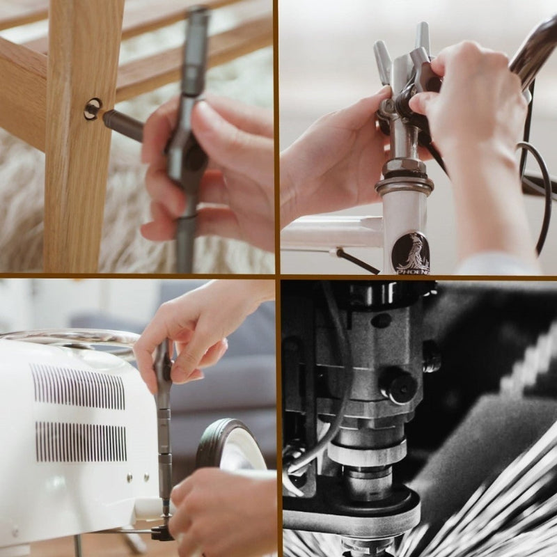 QuickFixer – Kompaktes 24 in 1 Multitool Reparaturset mit Schraubendrehersatz