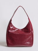 Anna – Umhängetasche mit großem Fassungsvermögen Knopfverschluss und offener Seitentasche