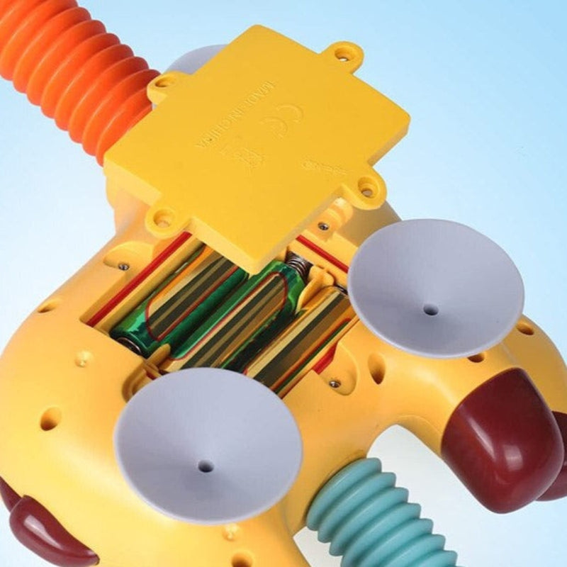 SplashNeck – Rotierendes Giraffen Badewannen Sprühspielzeug mit Dusch und Springbrunnenspiel