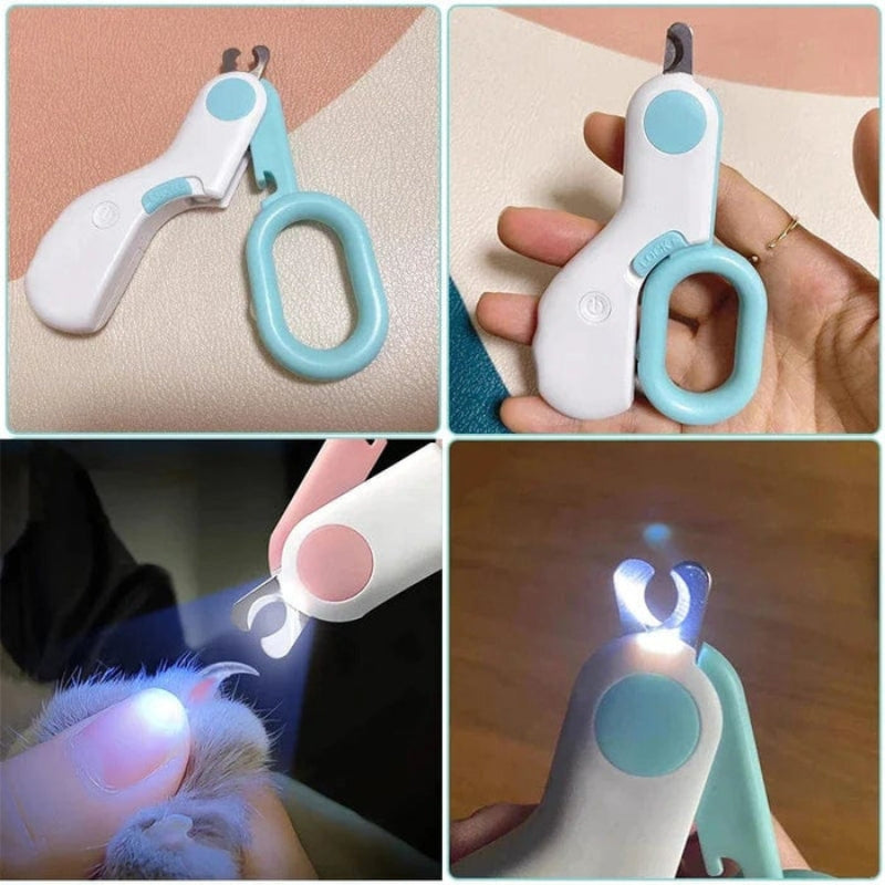 PawGlow – Ergonomischer Krallenknipser für Katzen mit LED Licht für präzises Trimmen