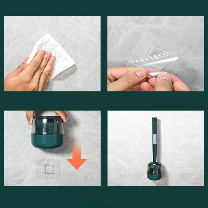 FlexiClean - Toilettenbürste mit flexiblem Kopf und Hygieneständer