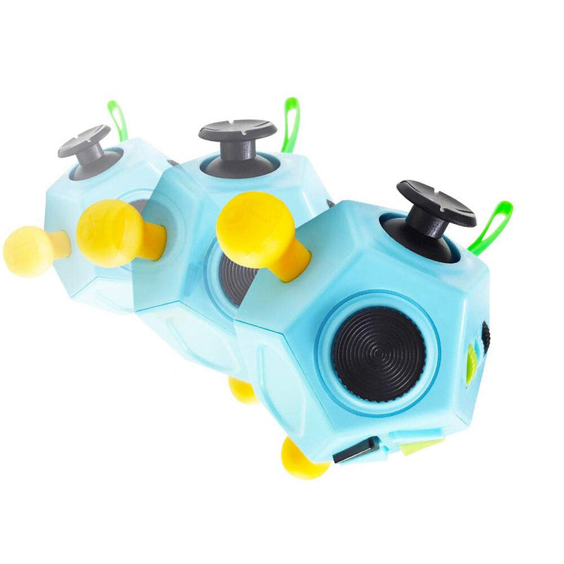 TactiCube – 12 Seitiger sensorischer Spielwürfel mit Tasten Schaltern und Zappelwerkzeugen