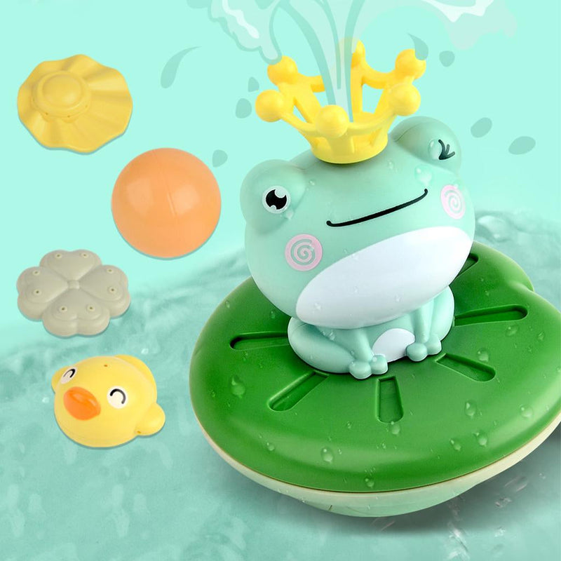TubTales – Lustiges Frosch Brunnenspielzeug mit sprühendem Wasser für interaktive Badezeit