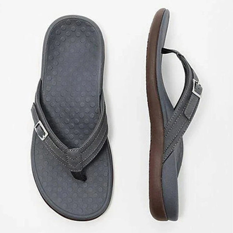 Renate – Bequeme Flipflop Hausschuhe mit Fußgewölbeunterstützung