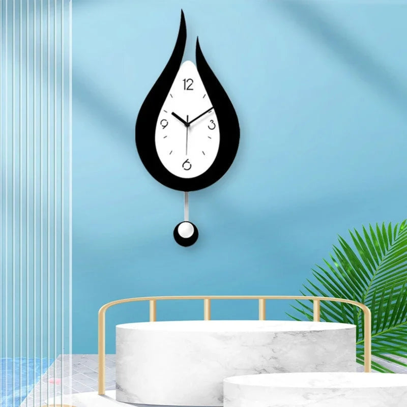 TickHalo – Elegante Wassertropfen-Wanduhr mit modernem Entwerfen