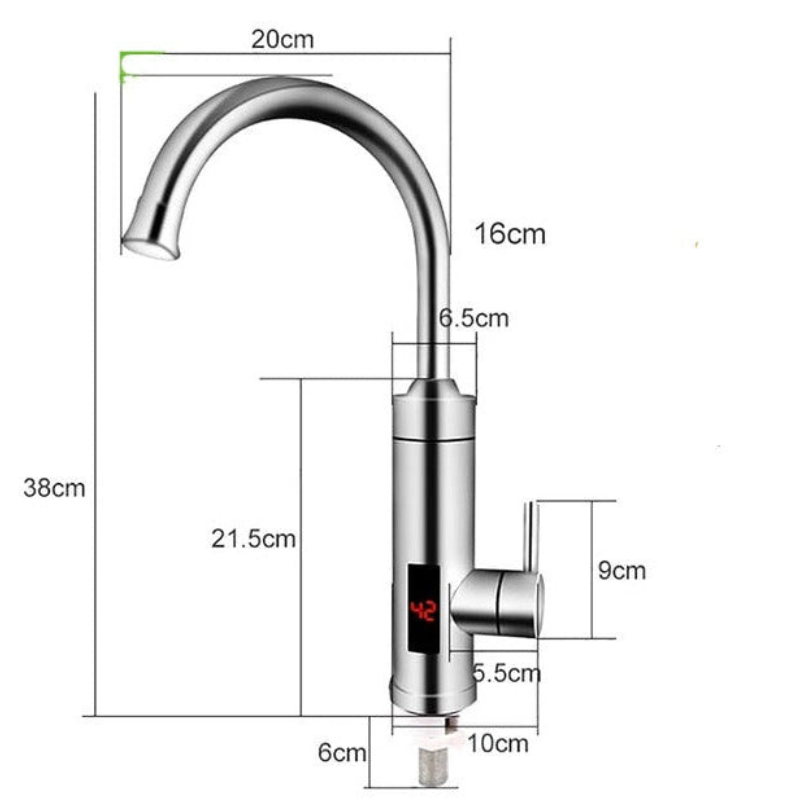 PureWave – Berührungsloser Küchenhahn mit 360° Drehung und einstellbarer Temperatur