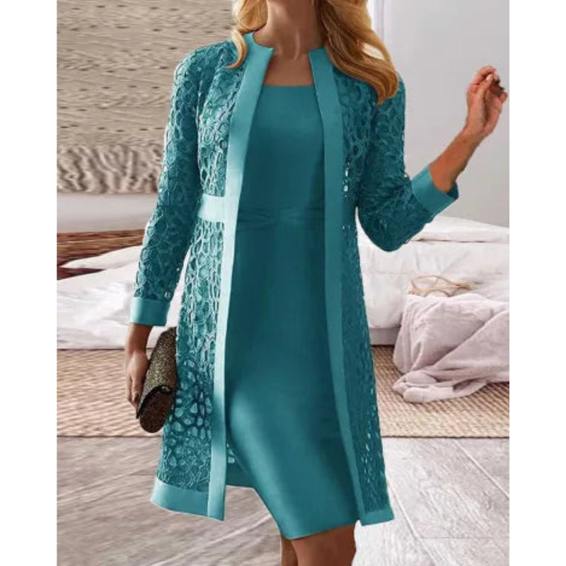 Alara – Zweiteiliges Lagen Set mit Langarm Cardigan und bequemer Passform