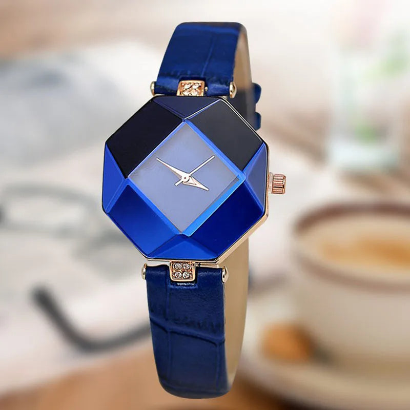 Emma – Lässige Uhr mit verstellbaren Armbändern und lebendigem Zifferblattdesign