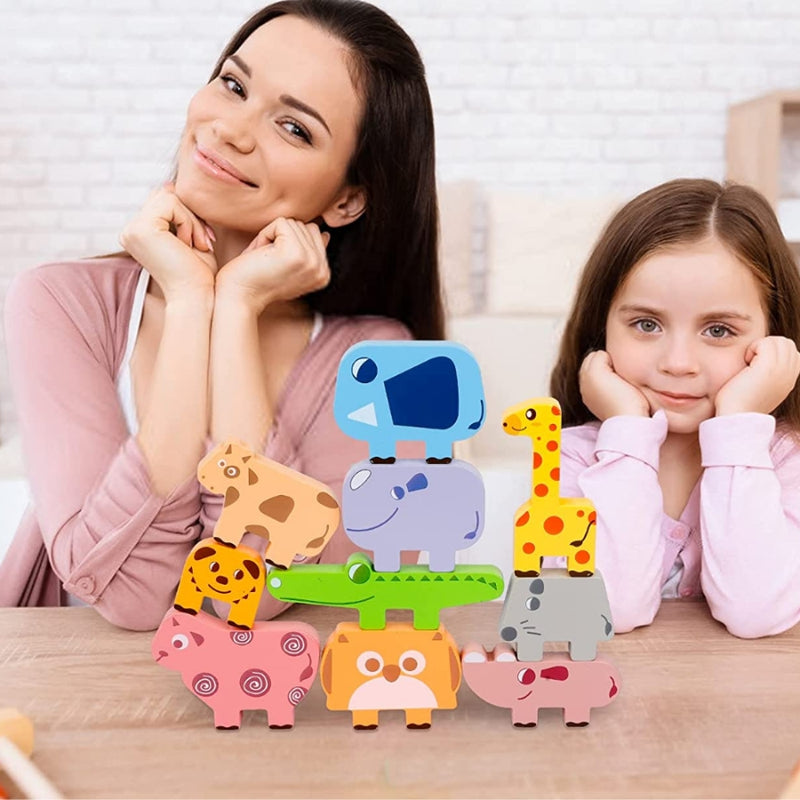 StackCritters – Tier Stapelblockspiel mit Formzuordnung und Gleichgewichtsspiel