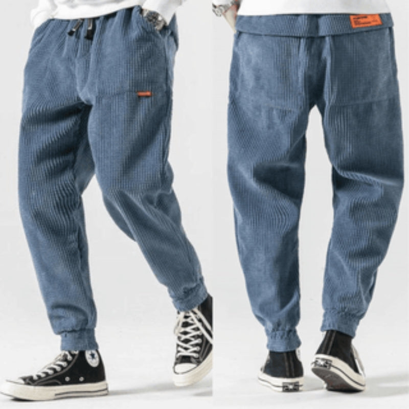 Tobias – Lockere Passform Hose mit Kordelzug in der Taille und Seitentaschen