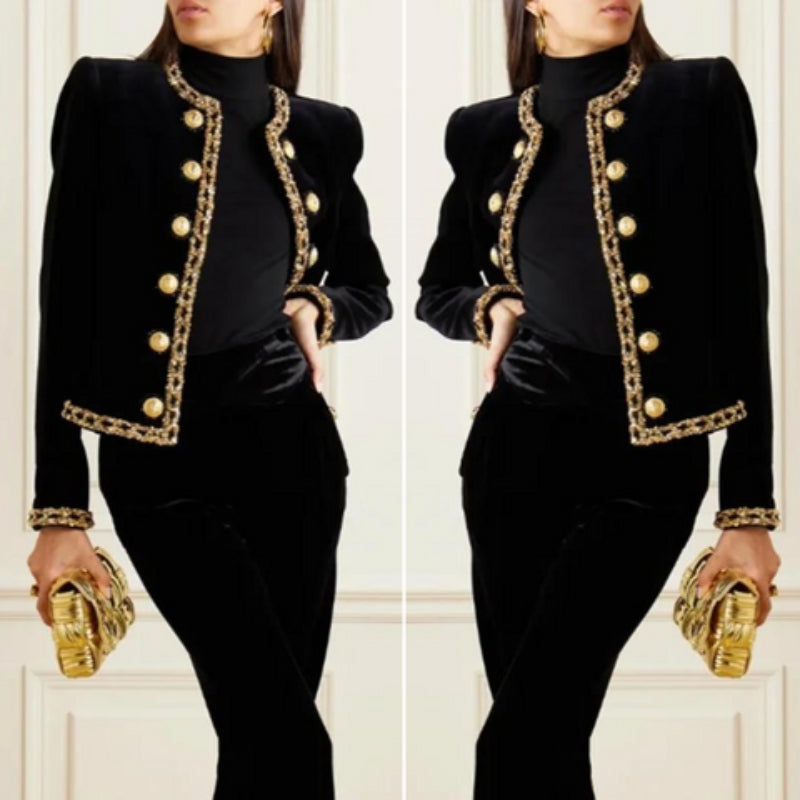 Sophia - Stylische Langarmjacke mit Knöpfen