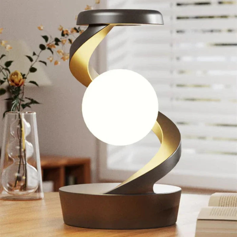 GlobeBeam – Moderne wiederaufladbare Schreibtischlampe mit rotierender Kugel
