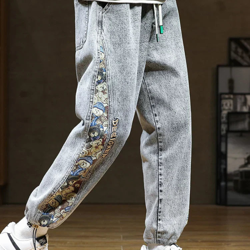 Felix – Locker geschnittene Hose mit Taschen und verstellbarem Kordelzug in der Taille